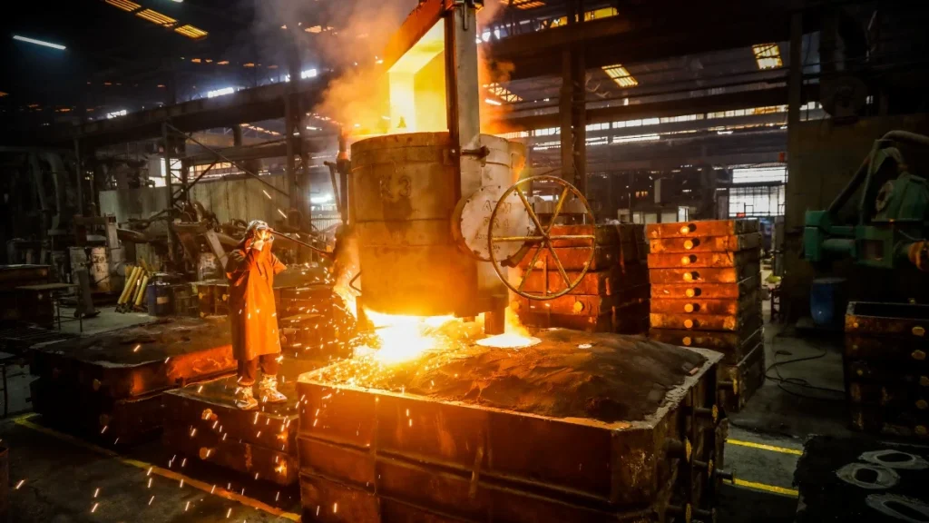 proceso de fundición en arena