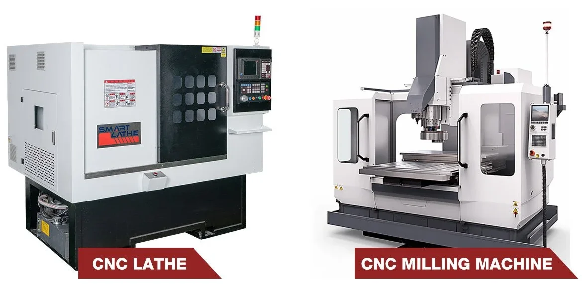 CNC-lathe-and-CNC-milling-machine