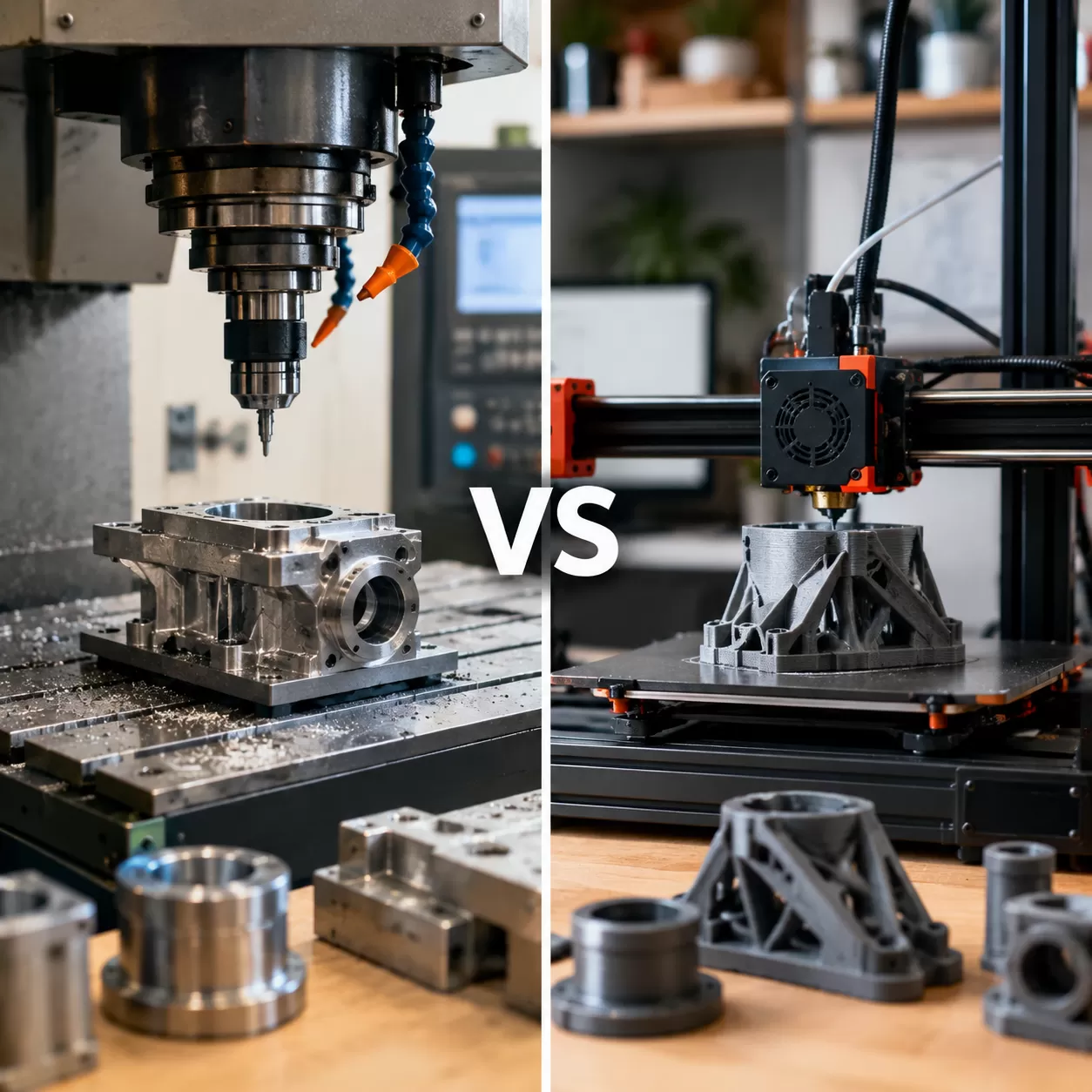 CNC vs. 3D Printing: Cost, Speed, Materials, Quality