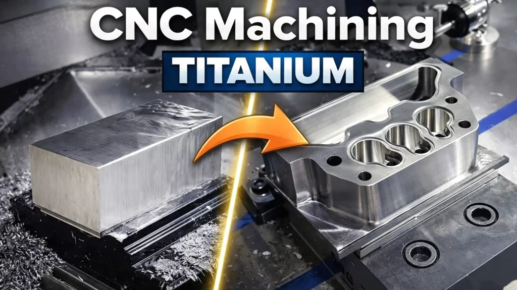 cnc machined titanium part