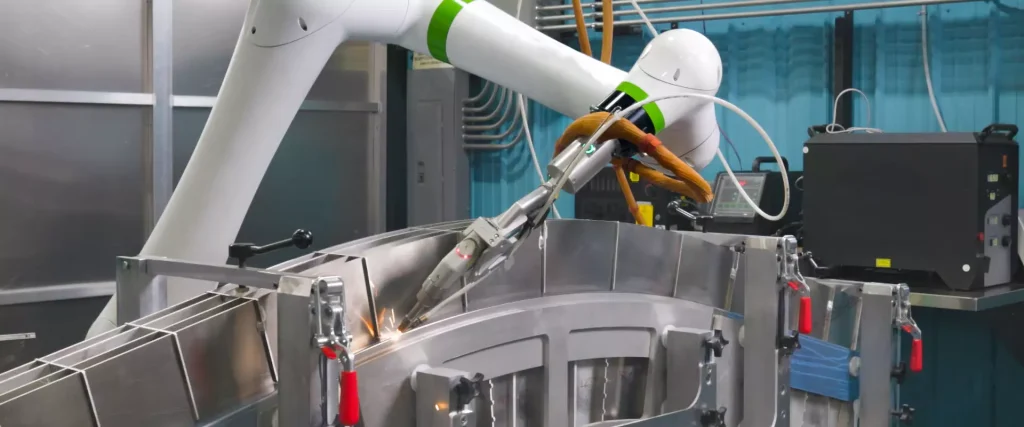 Modern CNC machining factory with multiple CNC machining centers