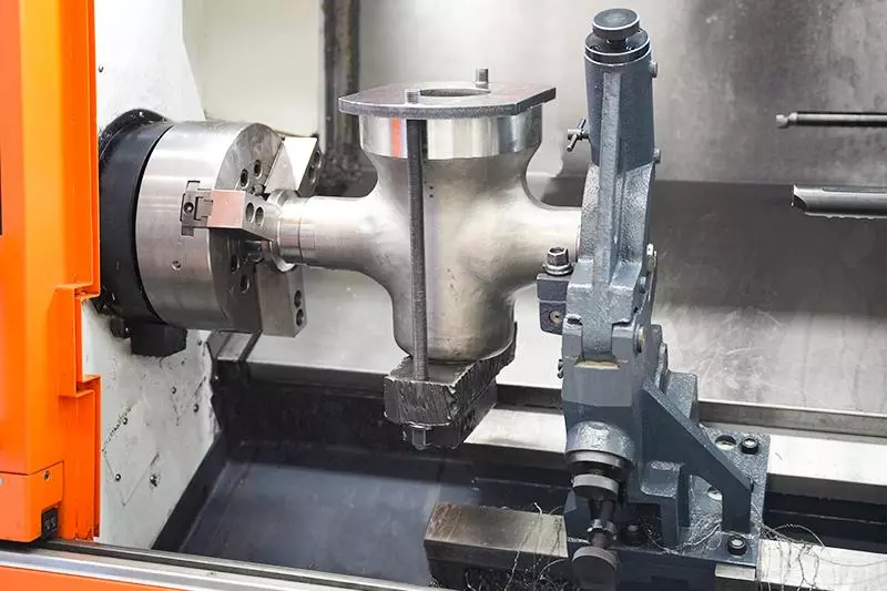 CNC machining oil and gas equipment components for industrial applications