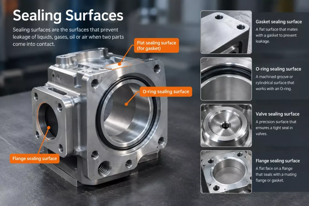Sealing surfaces