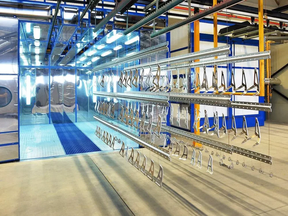 Powder coating process for CNC machined metal parts